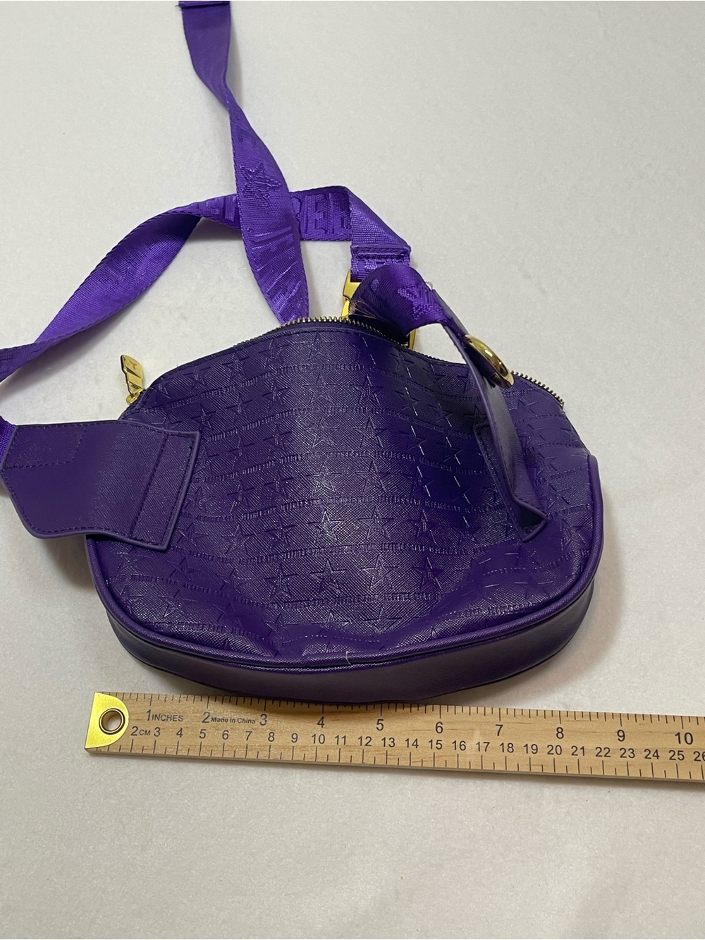 Jeffree Star Purple Star Embossed Belt Bag Fanny Pack Crossbody - Picture 6 of 7